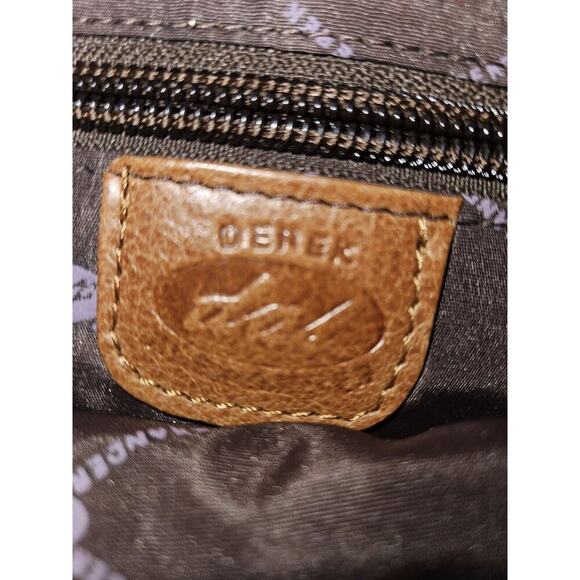 Derek Alexander Central Park Classic Hobo Light Brown Leather Handbag 15"x12" - Picture 14 of 16